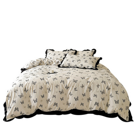 Juego Completo de Ropa de Cama Estampada en 100% Algodón Premium