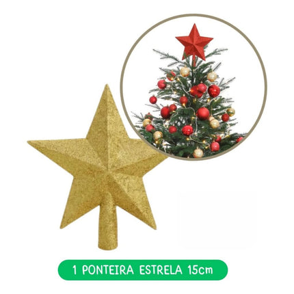 Kit 56 Adornos y Bolas Navideñas con Luces LED – Decoración para Árbol de Navidad