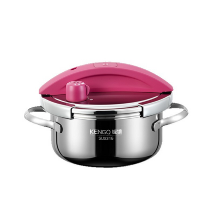 Olla a Presión 2 en 1 con Triple Capa de Acero Inoxidable Antiadherente y Tapa de Vidrio