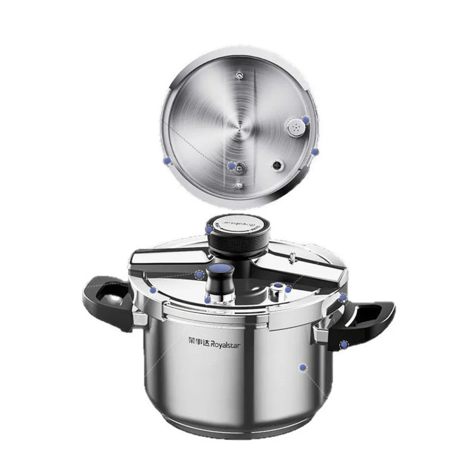 Olla a Presión Supor de 3 Capas de Acero Inoxidable con Manijas de Goma